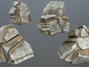 Desert rocks 3D Model
