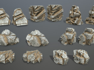Desert rocks 3D Model