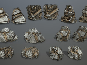 Desert rocks 3D Model