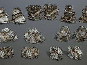 Desert rocks 3D Model