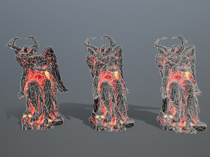 Lava statue Modèle 3D