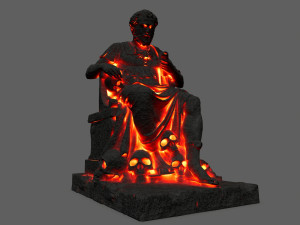 Lava statue Modèle 3D