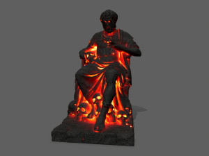Lava statue 3D Модель