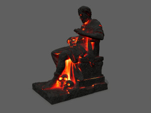 Lava statue 3D Модель