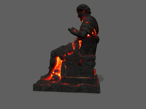 Lava statue 3D Модель