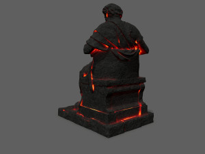 Lava statue 3D Модель
