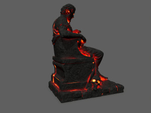Lava statue 3D Модель