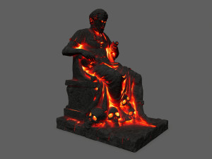 Lava statue 3D Модель