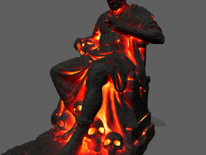 Lava statue 3D Модель