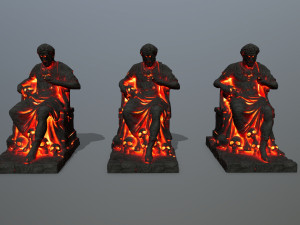 Lava statue 3D Модель