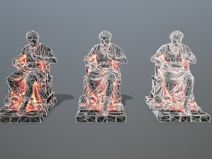 Lava statue 3D Модель
