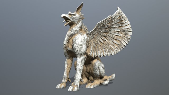 Statue Creature 3D-Modell .c4d .max .obj .3ds .fbx .stl .blend 