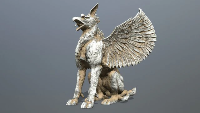 Statue Creature 3D Model .c4d .max .obj .3ds .fbx .stl .blend 