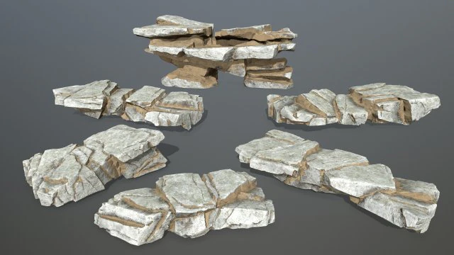 Rocks 3D Model .c4d .max .obj .3ds .fbx .stl .blend 