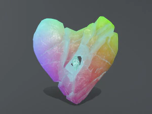 Broken Heart 3D Model