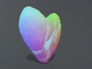 Broken Heart 3D Model