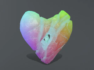 Broken Heart 3D Model