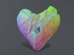 Broken Heart 3D Model