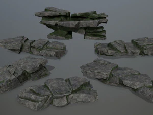 Cliff rocks 3D Model