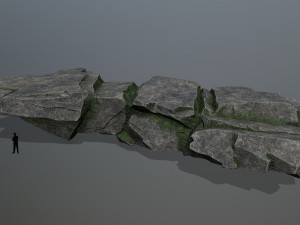Cliff rocks 3D 模型