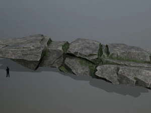 Cliff rocks 3D Model