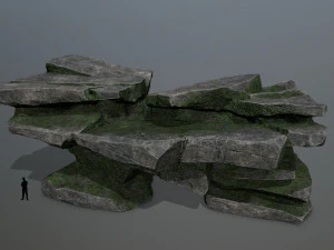 Cliff rocks 3D Model