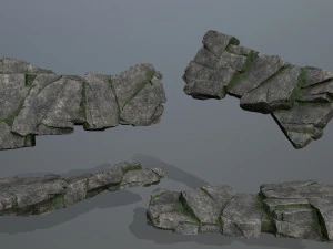 Cliff rocks 3D Model