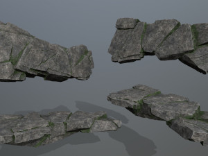 Cliff rocks 3D 模型