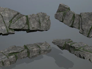 Cliff rocks 3D Model