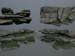 Cliff rocks 3D Model