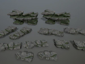 Cliff rocks 3D Model