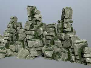 Cliff rocks 3D Model