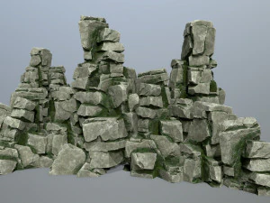 Cliff rocks 3D Model