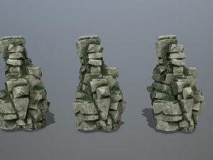 Cliff rocks 3D Model