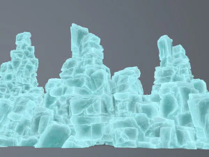 Ледяные скалы 3D Модель