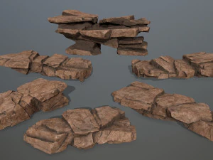 Desert rocks 3D Model