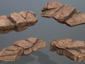 Desert rocks 3D Model