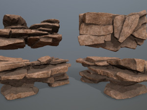Desert rocks 3D 모델