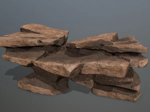 Desert rocks 3D Model