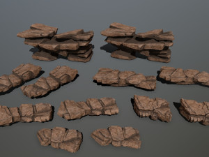 Desert rocks 3D 모델