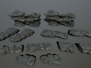 Cliff rocks Modelo 3D