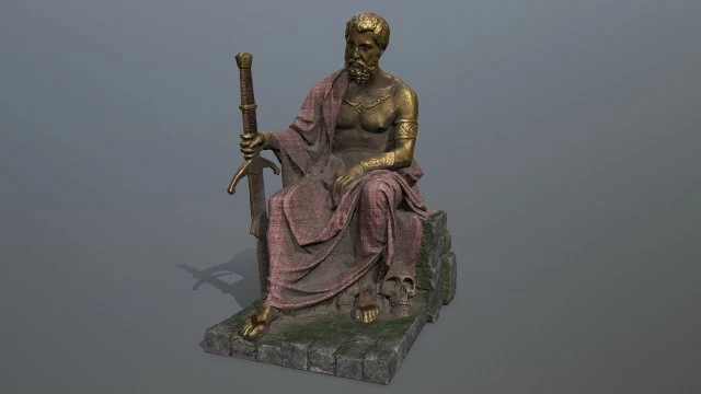 Statue 2 3D Model .c4d .max .obj .3ds .fbx .stl .blend 