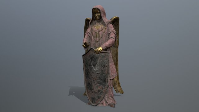 Statue 4 3D Model .c4d .max .obj .3ds .fbx .stl .blend 