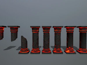 Lava pillar 3D Model