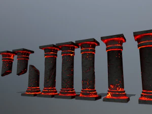 Lava pillar 3D Model
