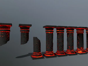 Lava pillar 3D Model