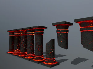 Lava pillar 3D Model