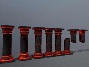 Lava pillar 3D 모델