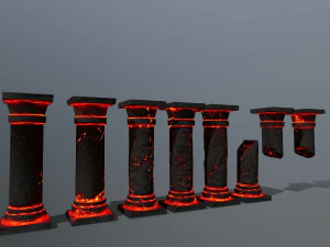 Lava pillar 3D Model