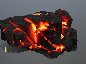 Lava rocks Model 3D